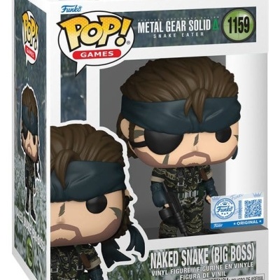 Figura Funko Pop! Naked Snake Big Boss Metal Gear Solid na caixa