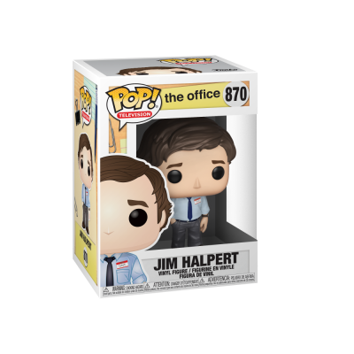 Figura Funko Pop! Jim Halpert The Office 870 em embalagem
