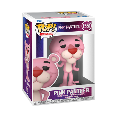Figura de vinil Funko Pop! da Pantera Cor-de-Rosa na embalagem