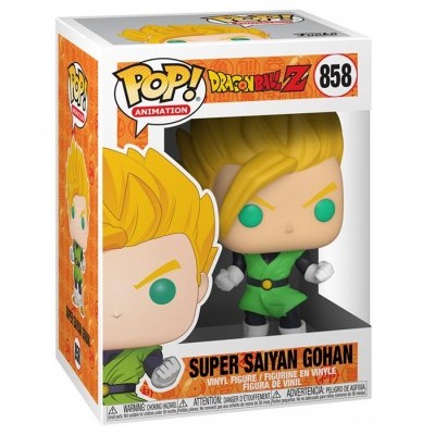 Figura Funko Pop Super Saiyan Gohan da Dragon Ball Z na caixa