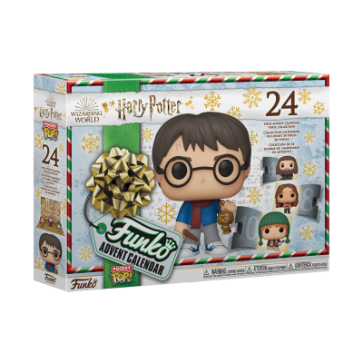 Caixa do Calendário de Advento Funko Pop! de Harry Potter com figuras colecionáveis.
