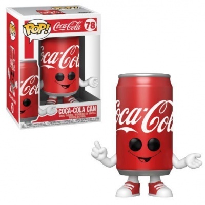 Figura Funko Pop de lata de Coca-Cola com braços e ténis