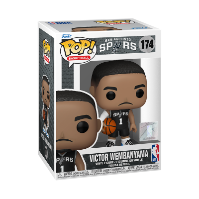 Funko Pop! Victor Wembanyama San Antonio Spurs figura de vinil na caixa