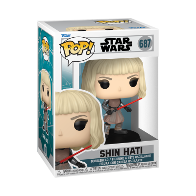 Boneco Funko Pop! Shin Hati Star Wars nº 687 em caixa
