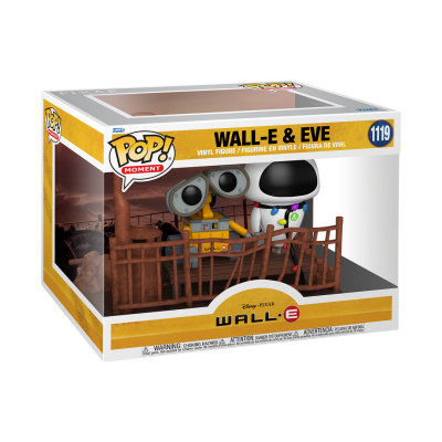 Funko Pop! Moment WALL-E e EVE em embalagem