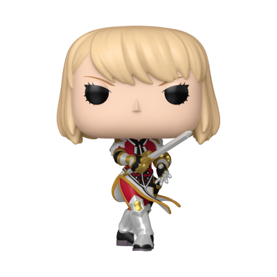 Figura Funko Pop de personagem loira com espada