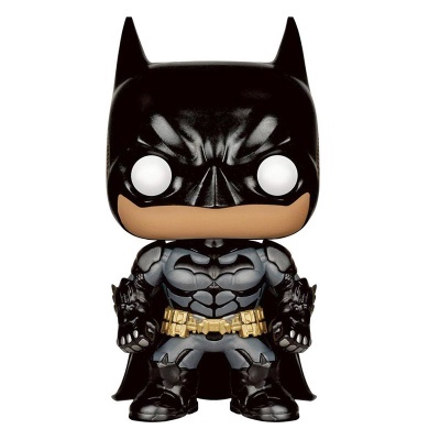 Figura Funko Pop Batman com máscara preta e cinto amarelo