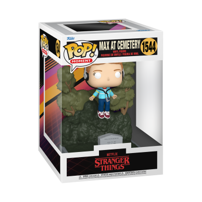 Figura Funko Pop! Moment Max at Cemetery de Stranger Things na caixa