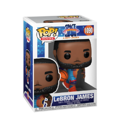 Figura de vinil Funko Pop! LeBron James de Space Jam A New Legacy na caixa