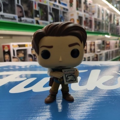 Figura Funko Pop a segurar cartaz 