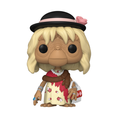 Figura Funko Pop da personagem E.T. com cabelo loiro e chapéu