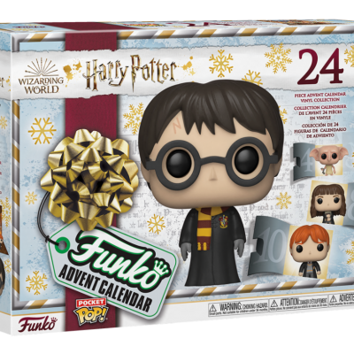 Caixa de advento Funko Pop! Harry Potter com 24 figuras, decoração natalícia.