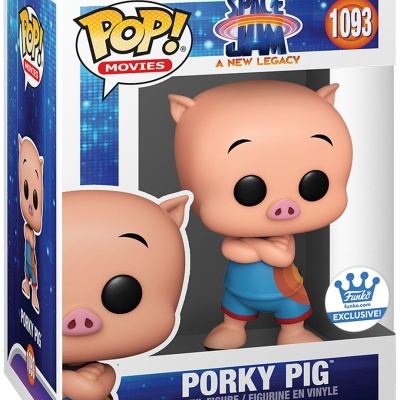 Figura Funko Pop Porky Pig de Space Jam: A New Legacy na caixa