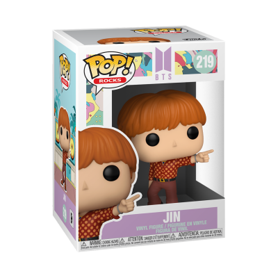 Figura Funko Pop Jin BTS na embalagem original