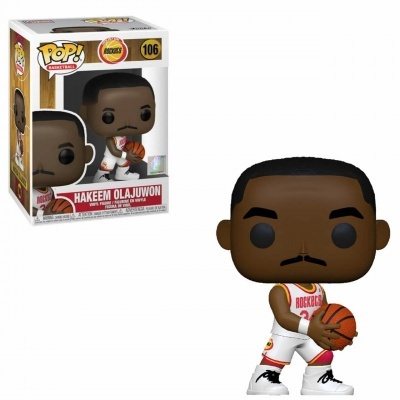 Figura Funko Pop Hakeem Olajuwon com bola de basquete e caixa original