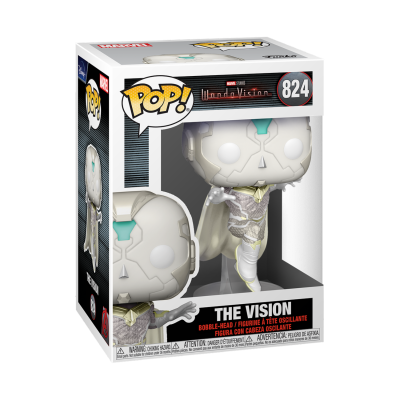 Figura Funko Pop! The Vision número 824 da Marvel WandaVision na caixa