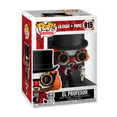 Funko Pop El Profesor La Casa De Papel Nº 915 com cartola e óculos em vinil