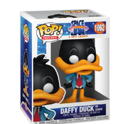 Figura Funko Pop! Daffy Duck como treinador na caixa