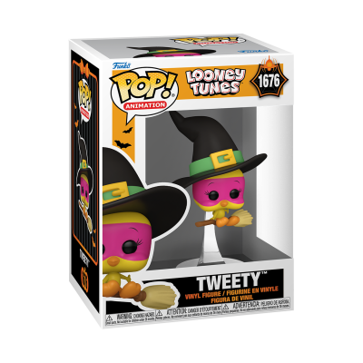 Figura Funko Pop! Tweety de bruxa em caixa Looney Tunes 1676