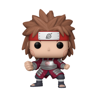 Figura Funko Pop de personagem Anime com roupa vermelha e faixa na testa