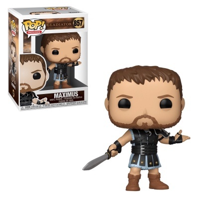 Figura Pop! Movies Maximus Gladiator vinil número 857 com embalagem