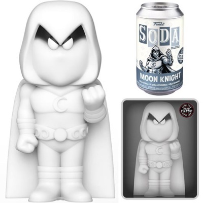 Figura de vinil branca Moon Knight com lata personalizada