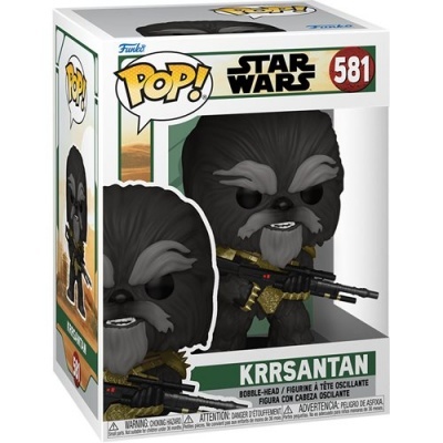 Funko Pop! Star Wars Krrsantan número 581 em caixa com janela transparente