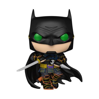 Figura Funko Pop de Batman samurai com espada e capa preta