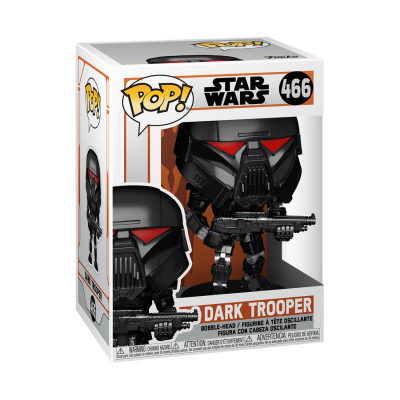 Figura Pop! Star Wars Dark Trooper nº466 em caixa