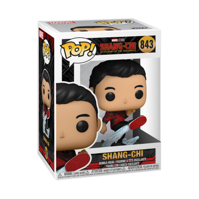 Figura Pop! de Shang-Chi na embalagem