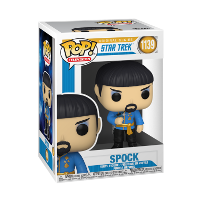 Figura Funko Pop! Spock de Star Trek na embalagem
