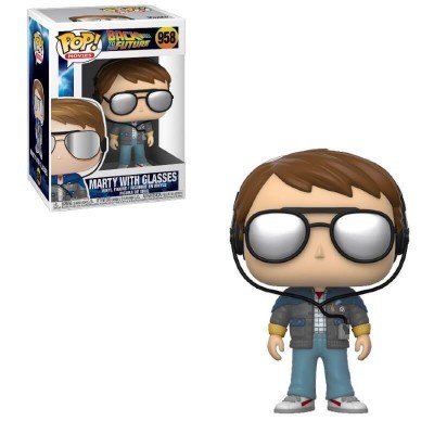 Figura Funko Pop de Marty com óculos da coleção Back to the Future