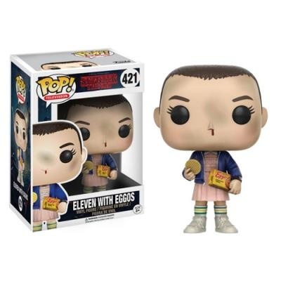 Figura Funko Pop da Eleven da série Stranger Things com a sua caixa
