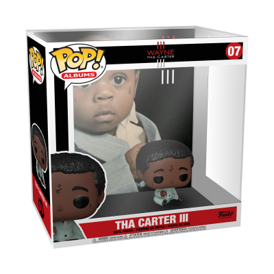 Figura Funko Pop! de Lil Wayne Tha Carter III na embalagem