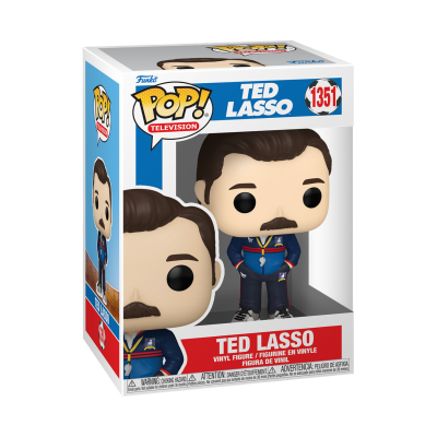 Funko Pop Ted Lasso figura vinil na embalagem