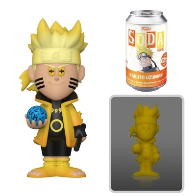 Figura de vinil de Naruto Uzumaki e lata Funko Soda com imagem do personagem