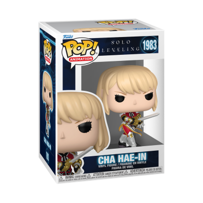 Figura Funko Pop! Cha Hae-In de vinil com espada na embalagem