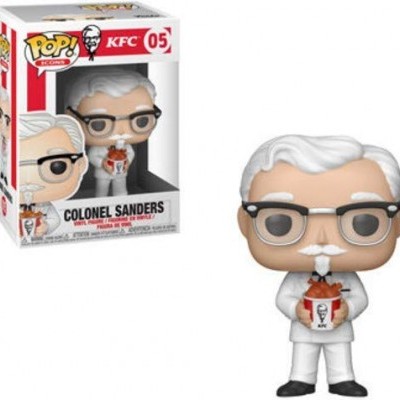 Figura Funko Pop! do Coronel Sanders da KFC com embalagem