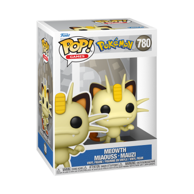 Figura Funko Pop! Meowth nº 780 embalada em caixa