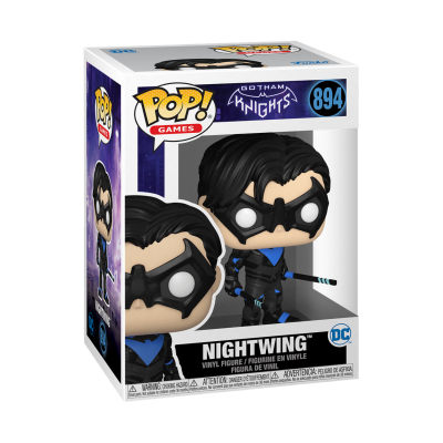 Figura Funko Pop! Nightwing da série Gotham Knights na embalagem