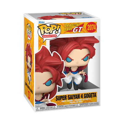 Figura Pop! Super Saiyan 4 Gogeta Dragon Ball GT em caixa transparente