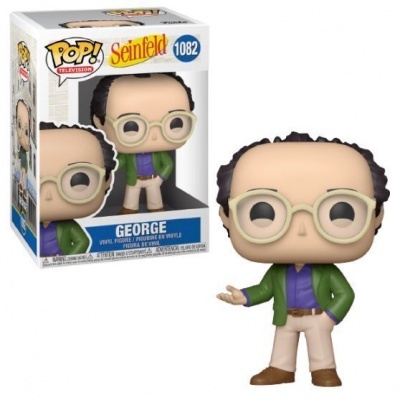 Figurinha Funko Pop! George da série Seinfeld com óculos e casaco verde