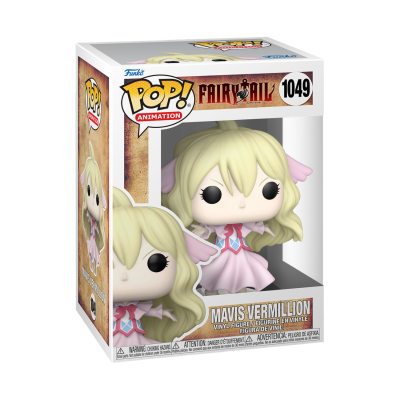 Figura Funko Pop! Mavis Vermillion da série Fairy Tail em caixa