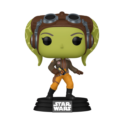 Figura Funko Pop Star Wars com pele verde e fato marrom e amarelo
