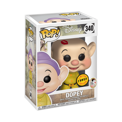 Figura de vinil Dopey Disney Pop! na embalagem
