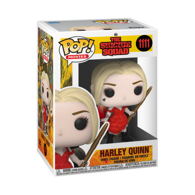 Figura Funko Pop Harley Quinn filme The Suicide Squad com taco de basebol