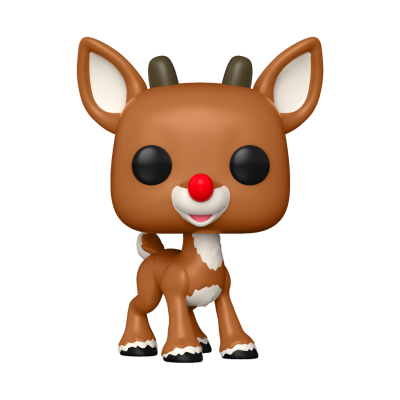 Figura de veado Funko Pop castanho com nariz vermelho