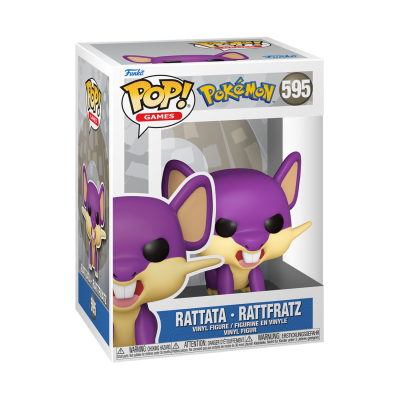Figura Funko POP! de Rattata Pokémon em caixa