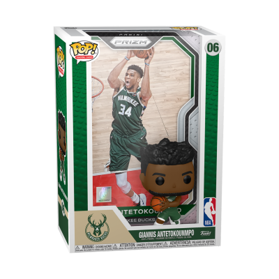 Boneco Funko Pop Giannis Antetokounmpo com jersey verde número 34, caixa original Pop! NBA Prizm nº 06