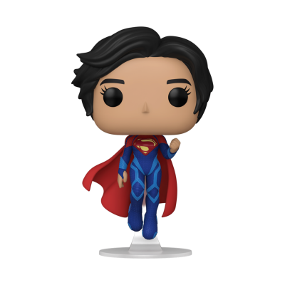 Boneco Funko Pop do Super Homem de cabelo preto e capa vermelha